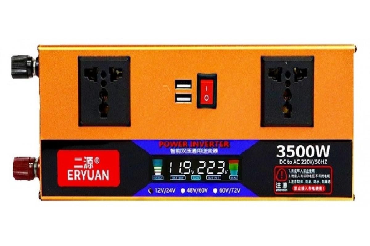 Преобразователь напряжения с 12V/24V 220V 3500W LCD SMART (EY3500W)