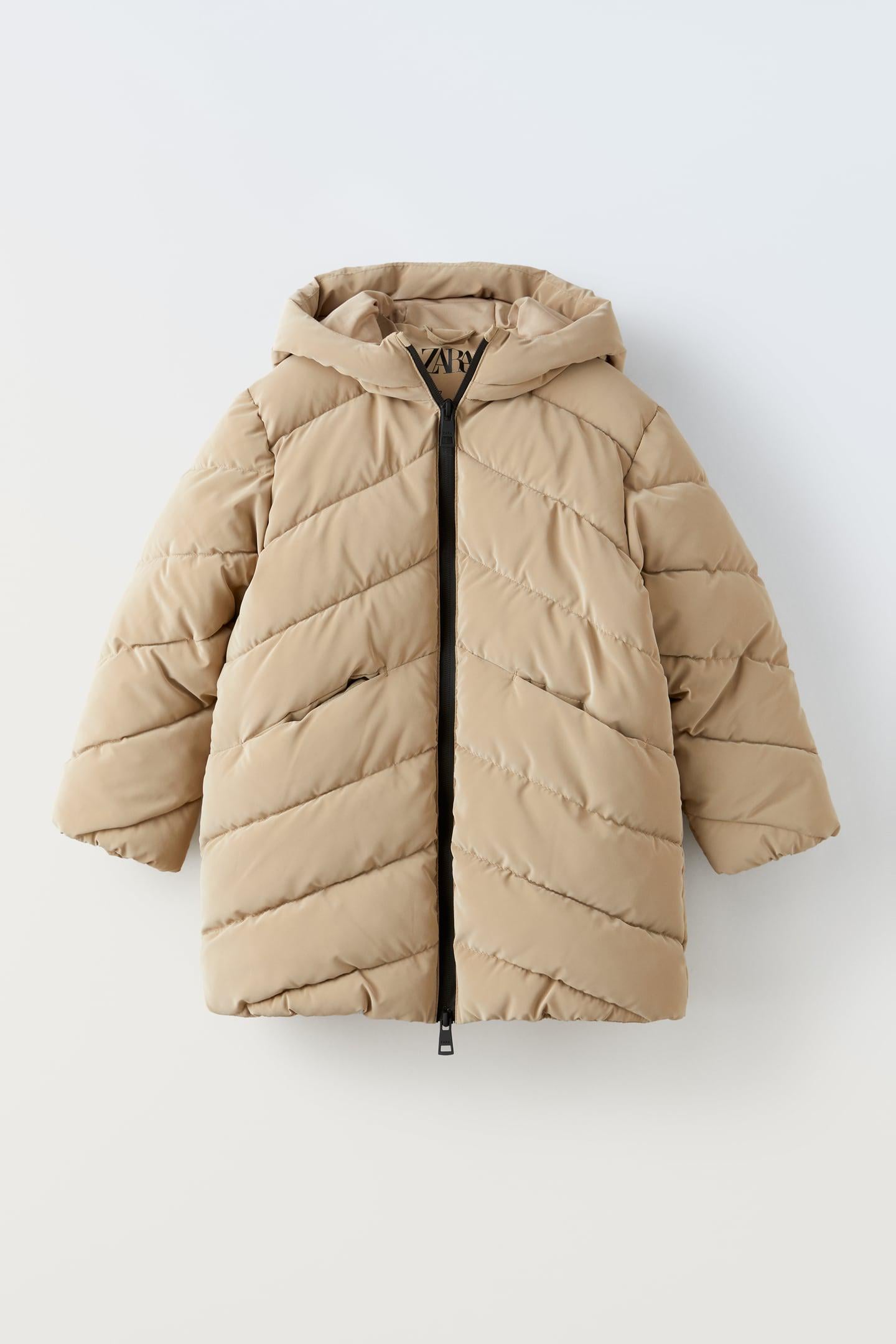Куртка стеганая Zara для девочки 164 см Бежевый (3121701743) Куртка стеганая Zara для девочки 164 см Бежевый (3121701743)