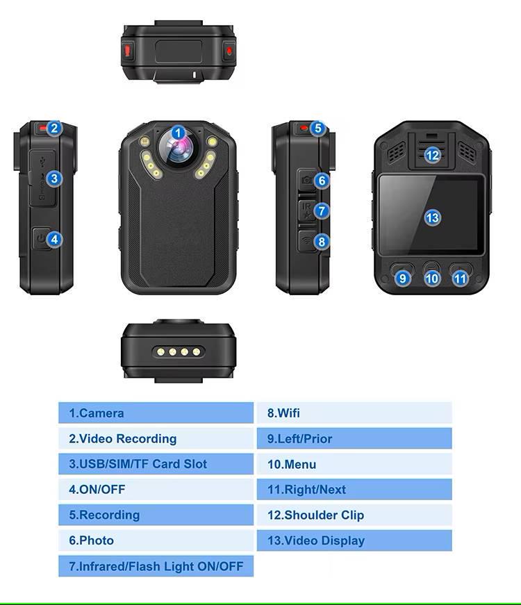 Боди камера Recman CMP VTR8203 GPS WiFi (1355) - фото 7