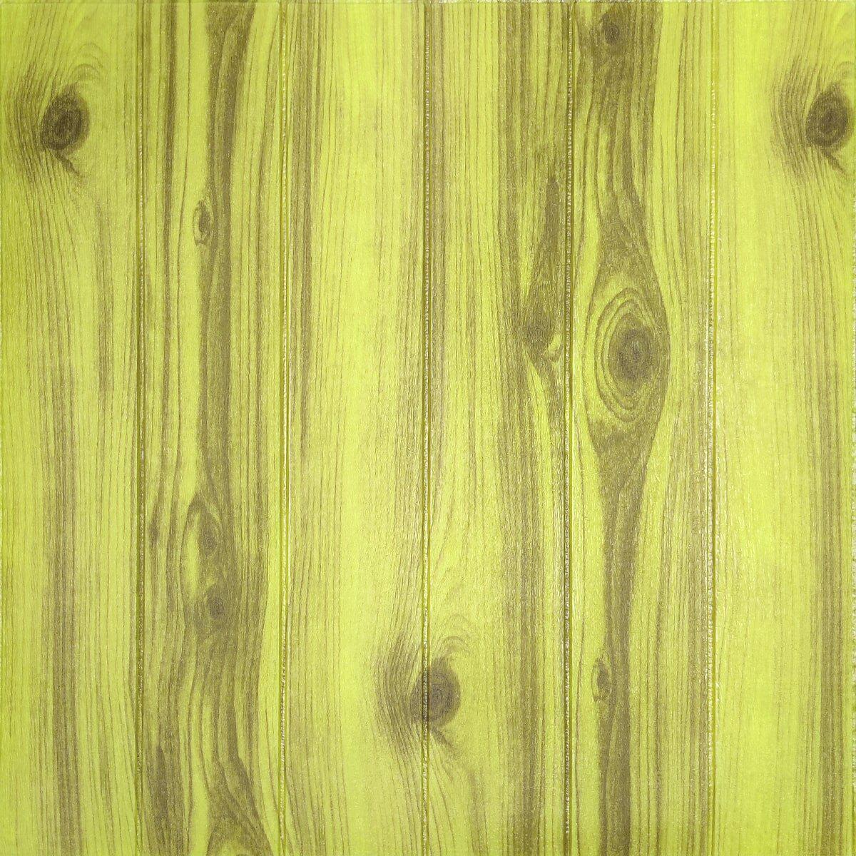 3D-панель самоклеющаяся желтое дерево 700х700х4 мм 94 (SW-00001361)