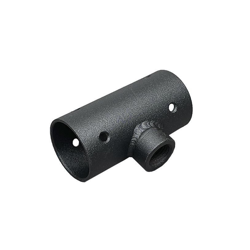 Накладка для гибкого неона 22 мм Т-образная металлическая Черный