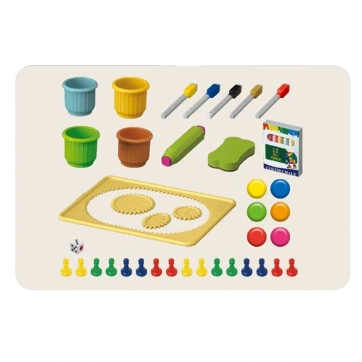 Набір для малювання маркерами та крейдою з приладдям для малювання (2104216152) - фото 5