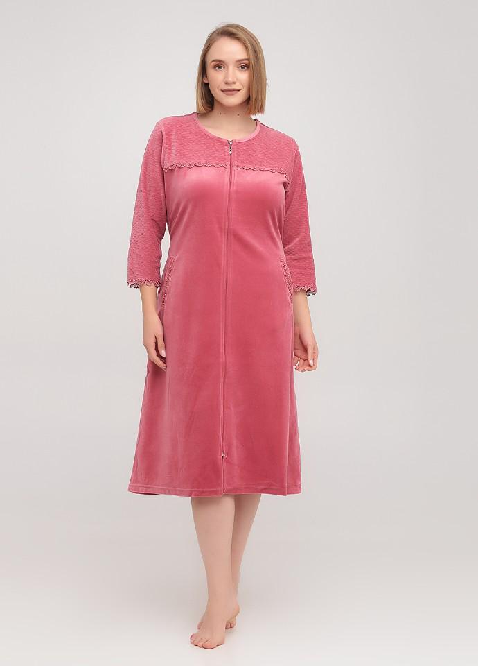 Халат Wild Love 4XL Розовый/Пудровый (21117)