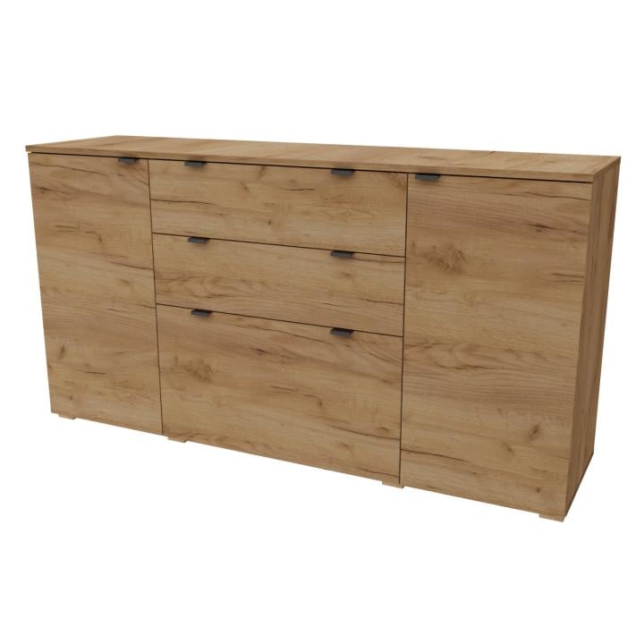 Комод Неман Симпл КС-1500 3+2 3Д2Ш ЛДСП Дуб крафт золотой (45680)