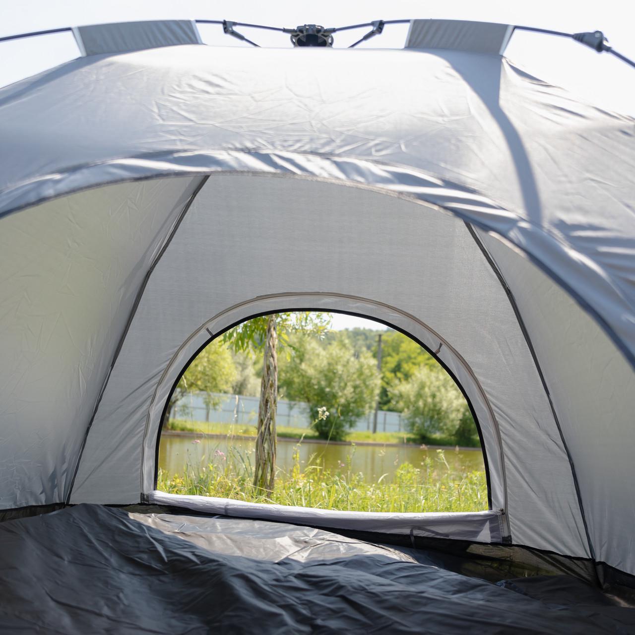 Намет кемпінговий LU-019G автоматичний для риболовлі/походу туристичний 2x2 м Сірий (7460) - фото 5 Намет кемпінговий LU-019G автоматичний для риболовлі/походу туристичний 2x2 м Сірий (7460) - фото 5