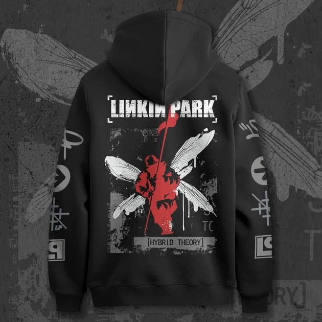 Худи для подростка мальчика с принтом Linkin Park Hybrid Theory Orange Classic 140 см (Anime11259)