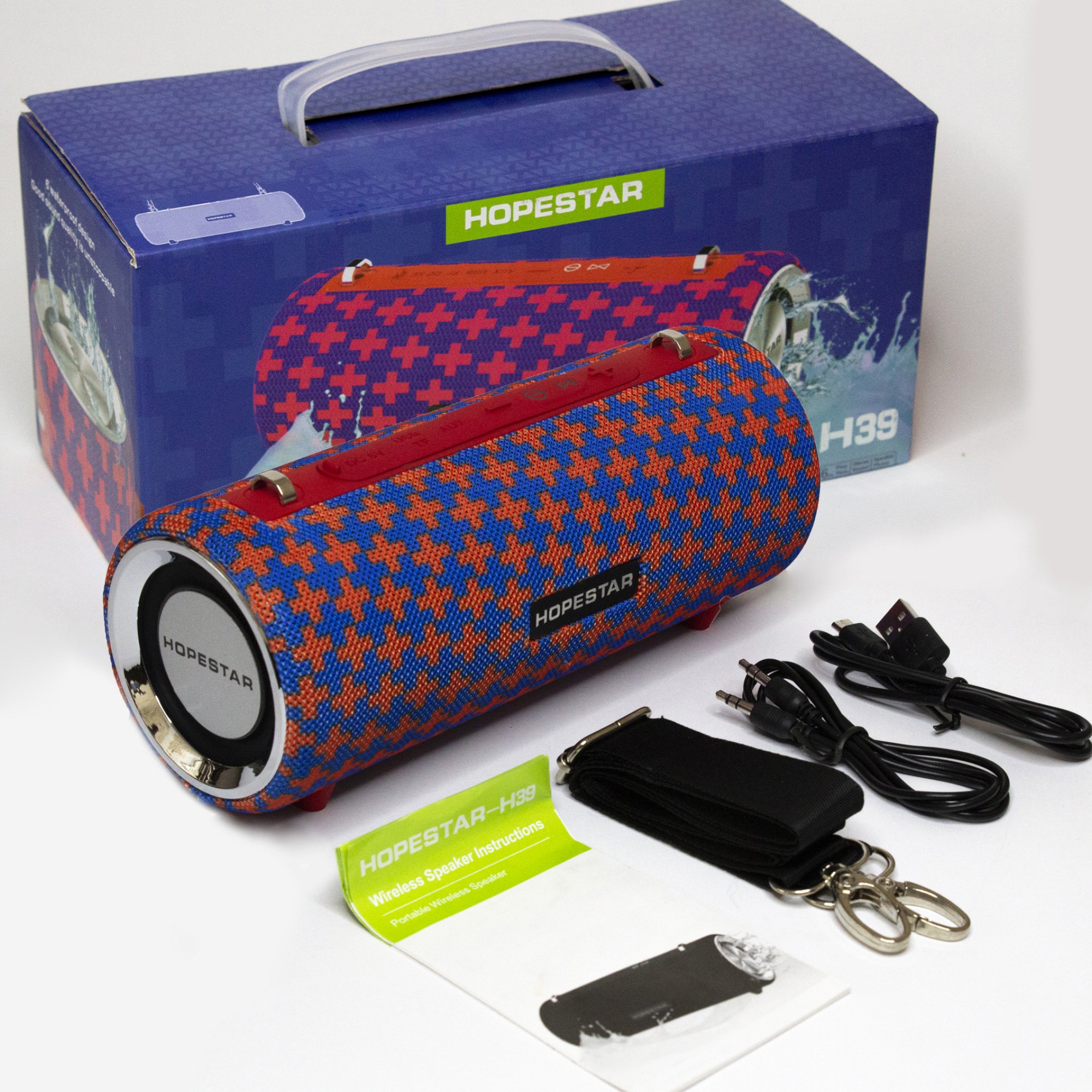 Акустическая система Hopestar PowerBank H39 Красно-синий