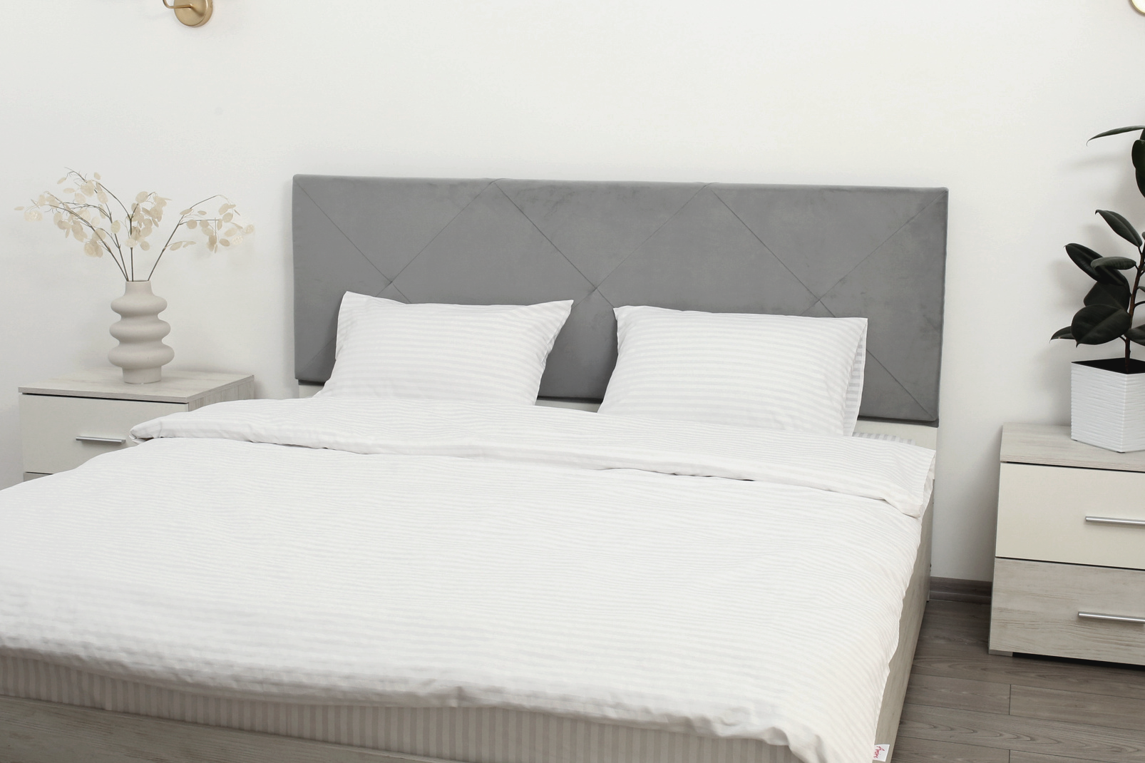 Комплект постельного белья двуспальный Amore GLux-Stripe бязь Белый (KPB-A2-Glux-Stripe(70x70)_) - фото 2 Комплект постельного белья двуспальный Amore GLux-Stripe бязь Белый (KPB-A2-Glux-Stripe(70x70)_) - фото 2