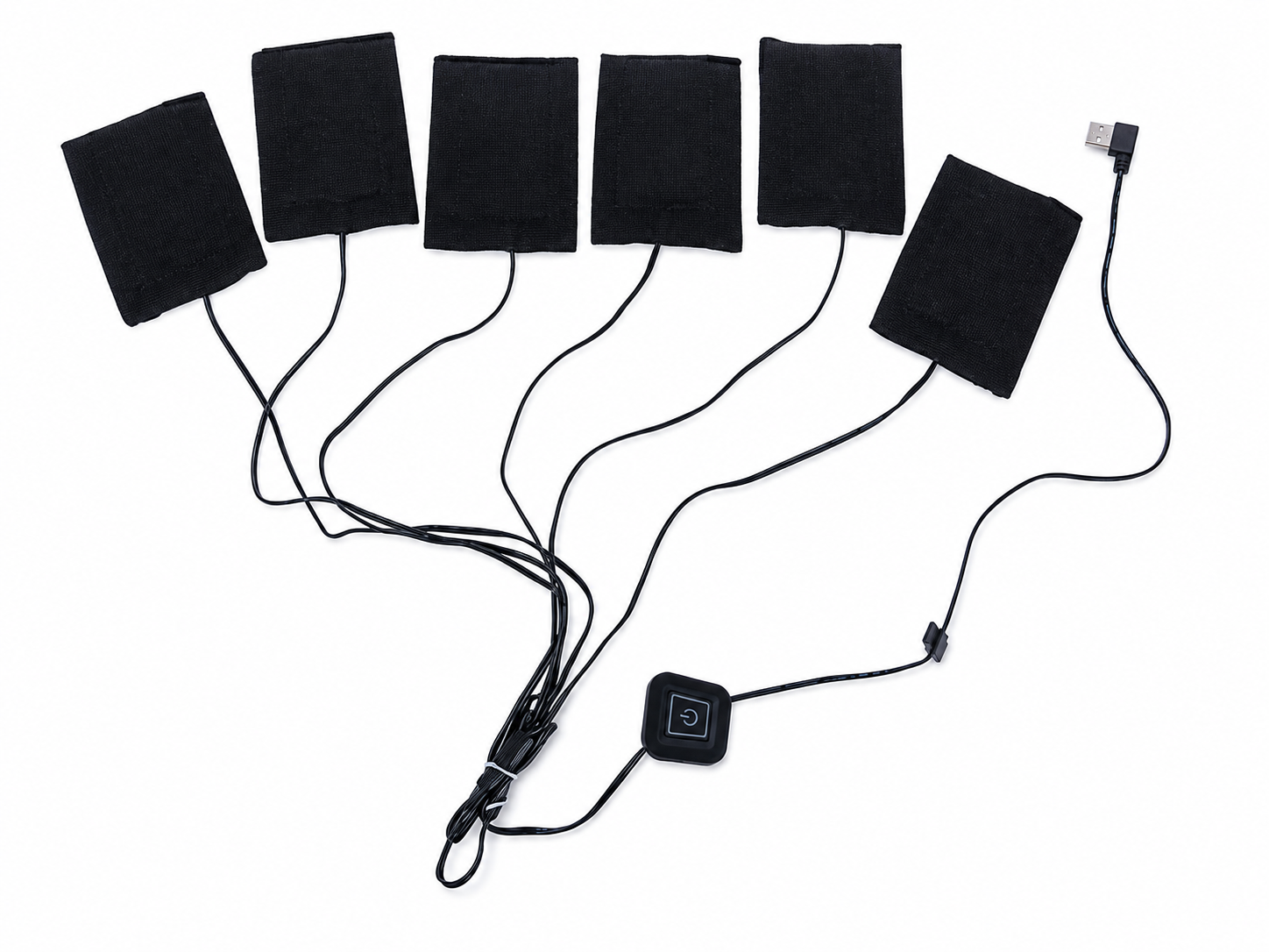 Нагревательные элементы для жилета куртки термобелья USB 6 шт.