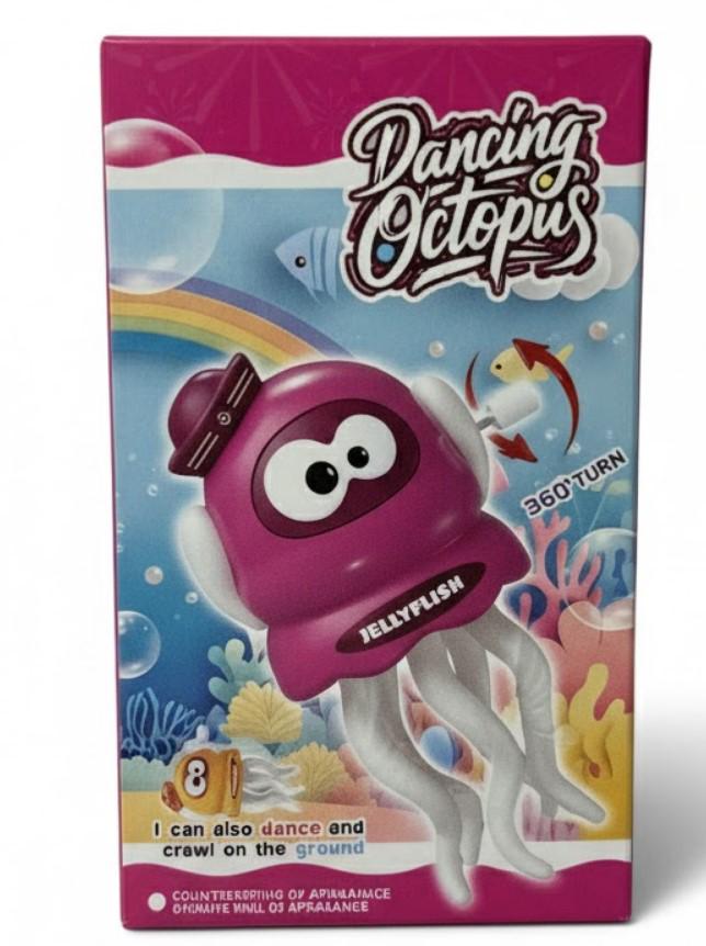 Набір дитячих іграшок Dancing Octopus Танцюючий Восьминіг 3 шт. 11 см Рожевий (2104618771) - фото 9