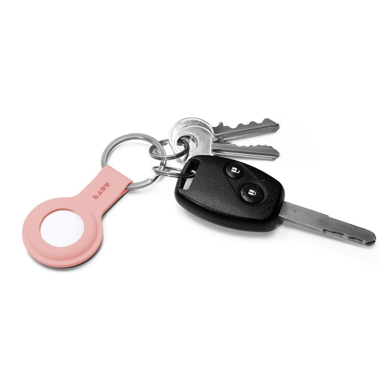 Силиконовый чехол брелок LAUT HUEX TAG for AirTag, Pink (L_AT_HT_DP) - фото 3