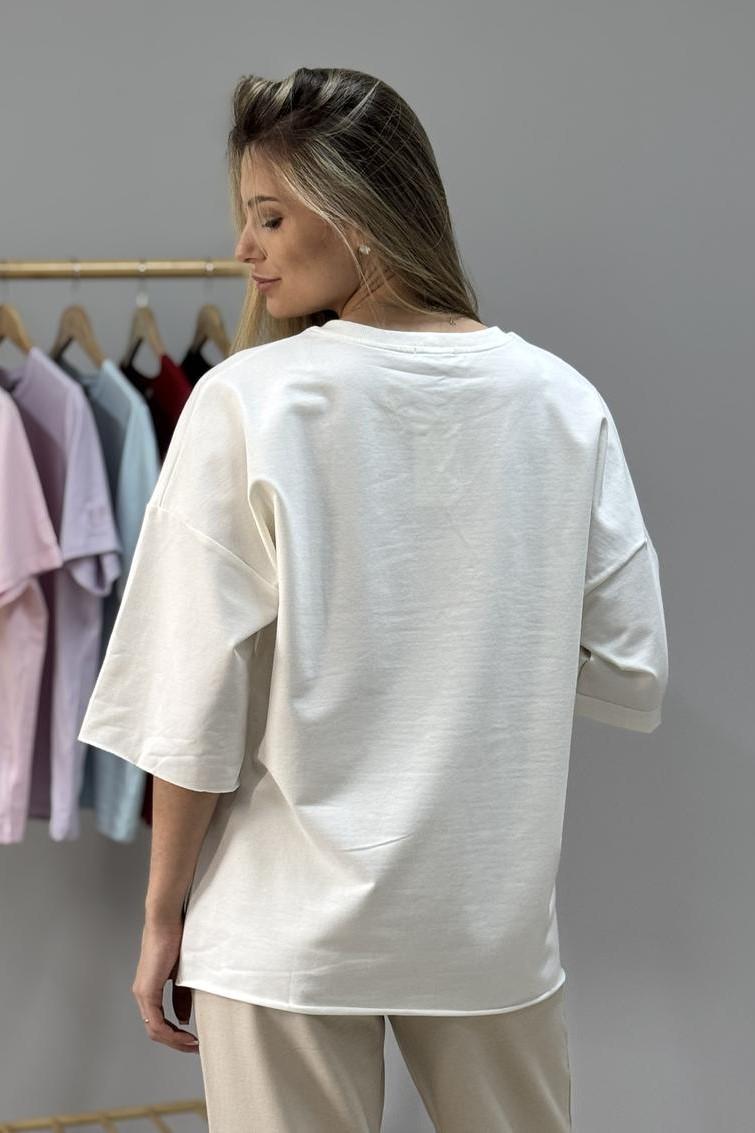 Свитшот женский М88.2 с надписью L Кремовый (930-1-62) - фото 2 Свитшот женский М88.2 с надписью L Кремовый (930-1-62) - фото 2