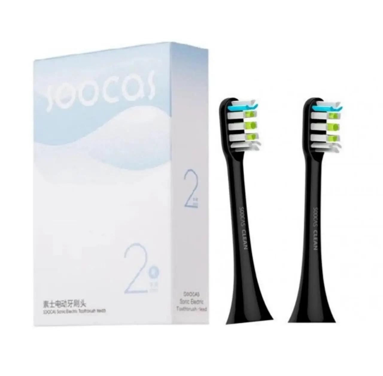 Насадки для зубної щітки Soocas General for X1 X3 X3Pro X3U X5 Clean 2 шт. Black (77773) - фото 3 Насадки для зубної щітки Soocas General for X1 X3 X3Pro X3U X5 Clean 2 шт. Black (77773) - фото 3