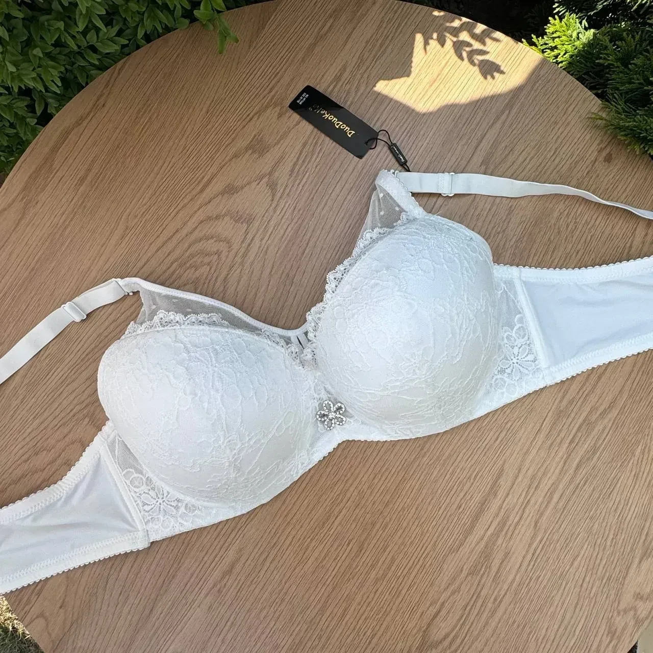 Бюстгальтер Duoduokeke на косточках без Push-Up 110E Айвори (DUO7548WHT110E)