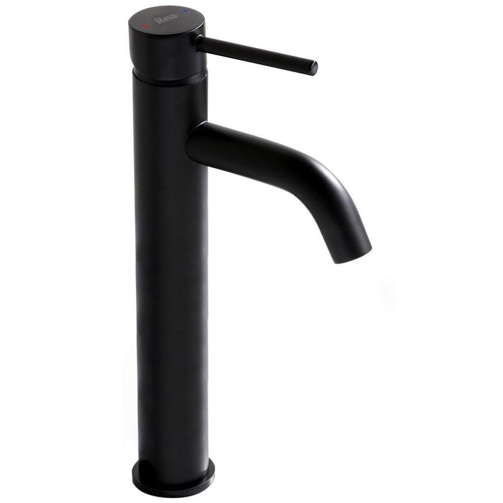 Смеситель для умывальника CUBO REA B4103 LUNGO reac-00000000433 высокий однорычажный Черный (165116)