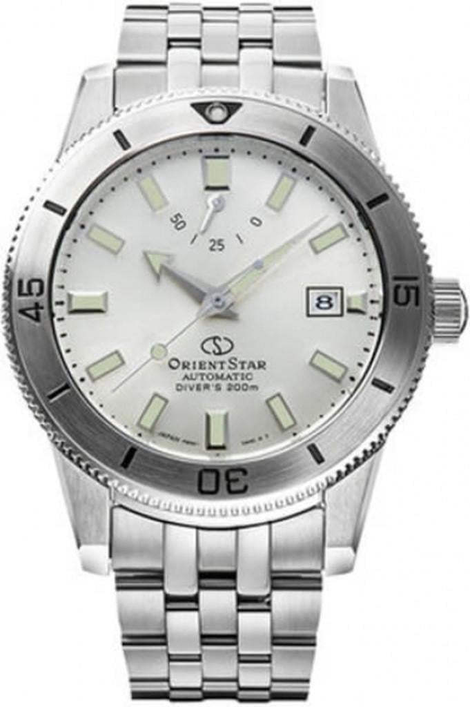 Наручний годинник чоловічий Orient Star RE-AU0502S00B з сталевим корпусом/сапфіровим склом WR 200 м Срібний (3124788963)