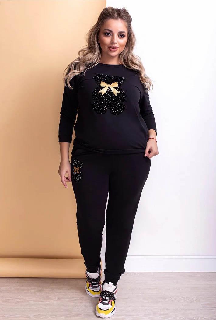 Костюм женский Fashions Tедди р. 52-54 Черный (№81-12-бр-мас)