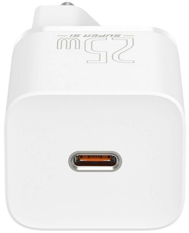 Пристрій мережевий зарядний BASEUS Super Si Quick Charger 1C EU CCSP020102 25W White - фото 4