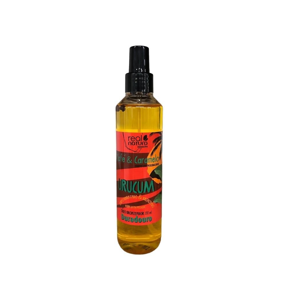 Масло-бронзатор для тела с экстрактом кофе и карамели Bronzeador urucum café e caramelo 200 мл (2510)