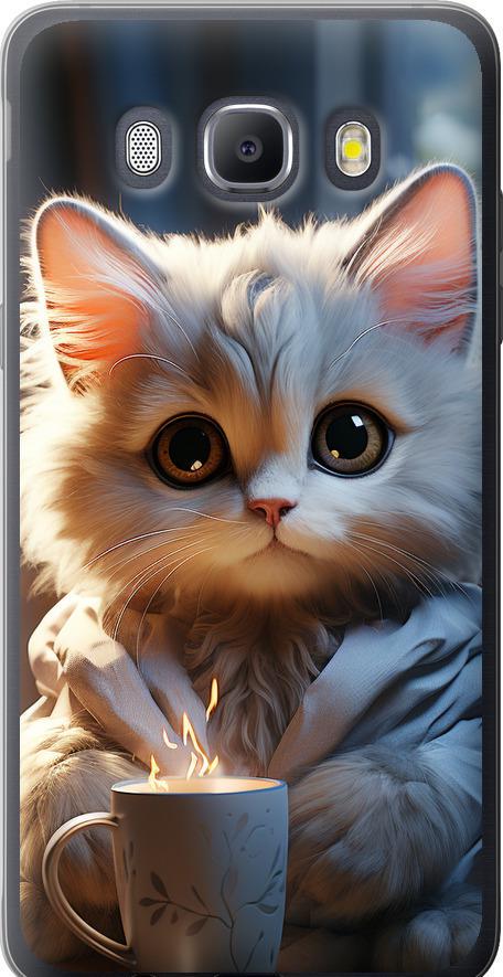 Чехол на Samsung Galaxy J5 (2016) J510H White cat (5646u-264-42517)