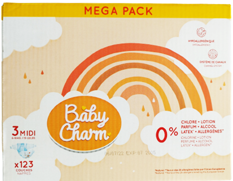 Подгузники Baby Charm Mega Pack 3 Midi 6-10 кг 138 шт. - фото 1