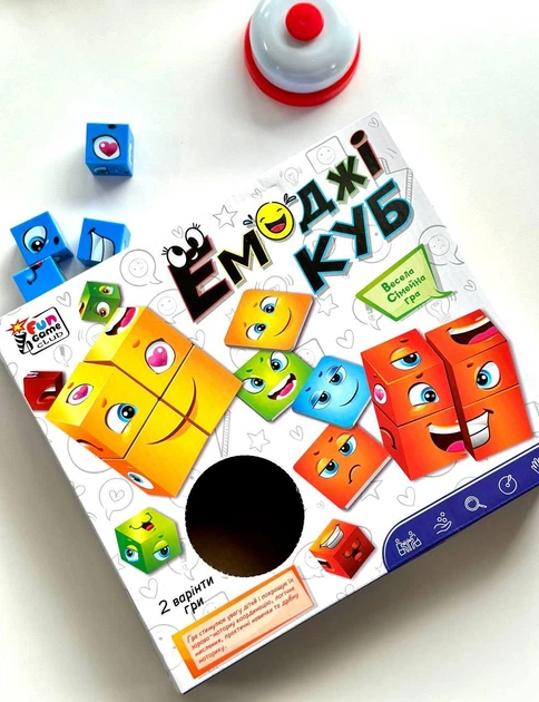 Гра настільна 4FUN Game Club Емоджі куб (SR-113-N-1344)