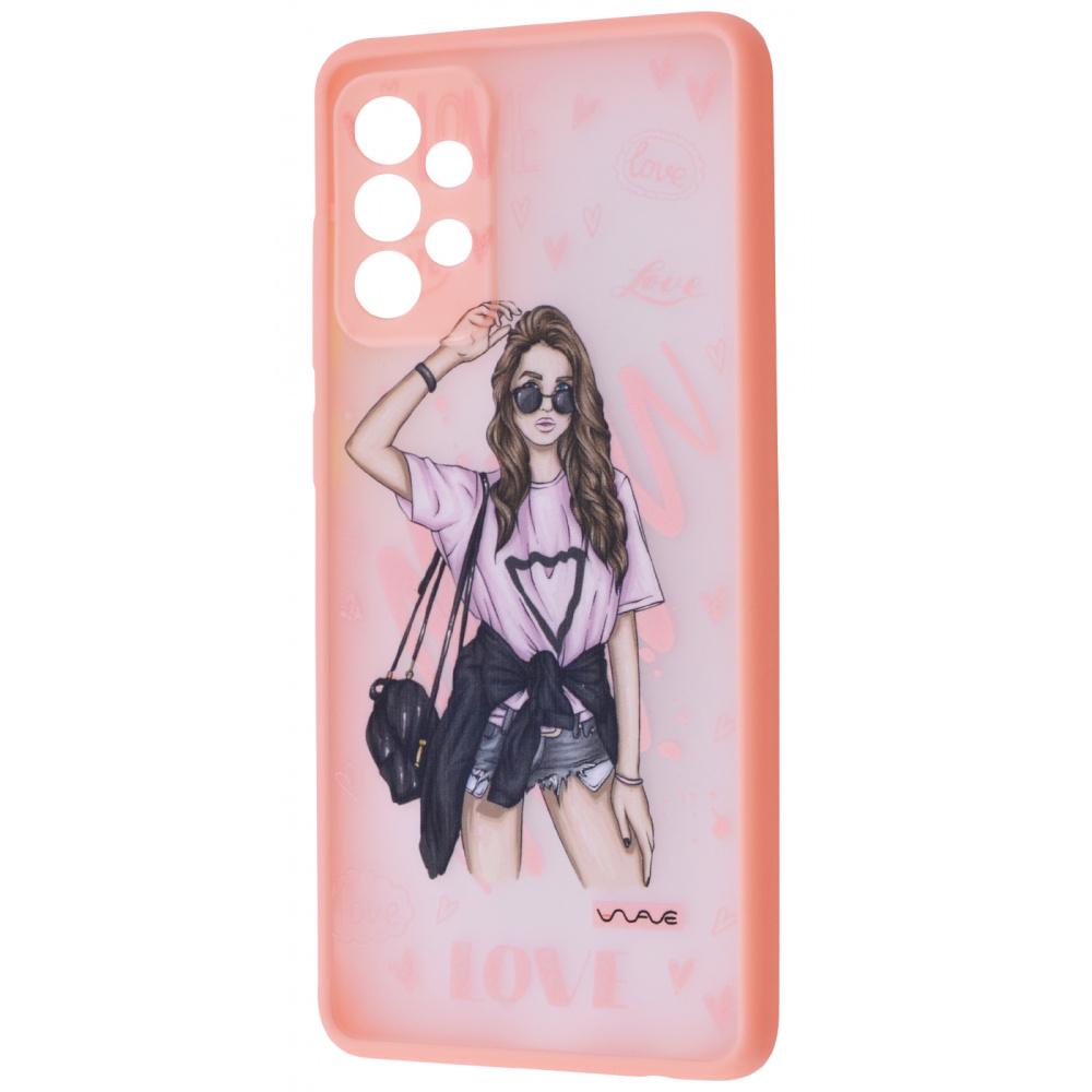 Чехол  WAVE Cartoon Case (PC+TPU) Samsung Galaxy A72 (A725F) mood love С рисунком