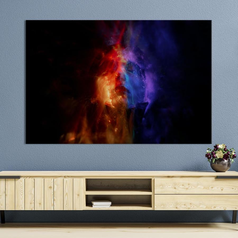 Настенний декор Абстрактное лицо человека 120x80 см (2051-1)
