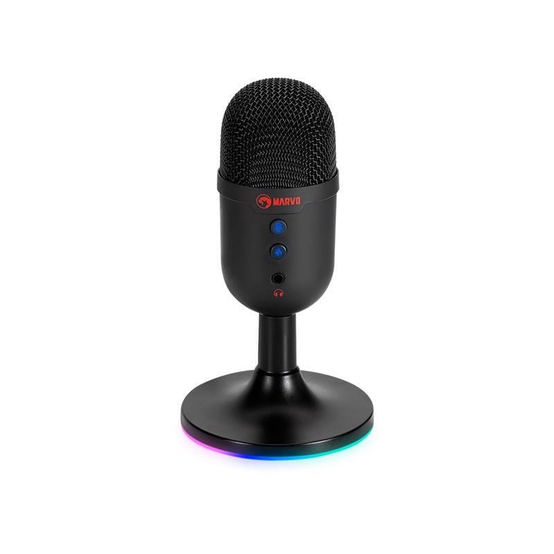 Микрофон игровой RGB MARVO MIC-06 USB AUX Черный (26209451)