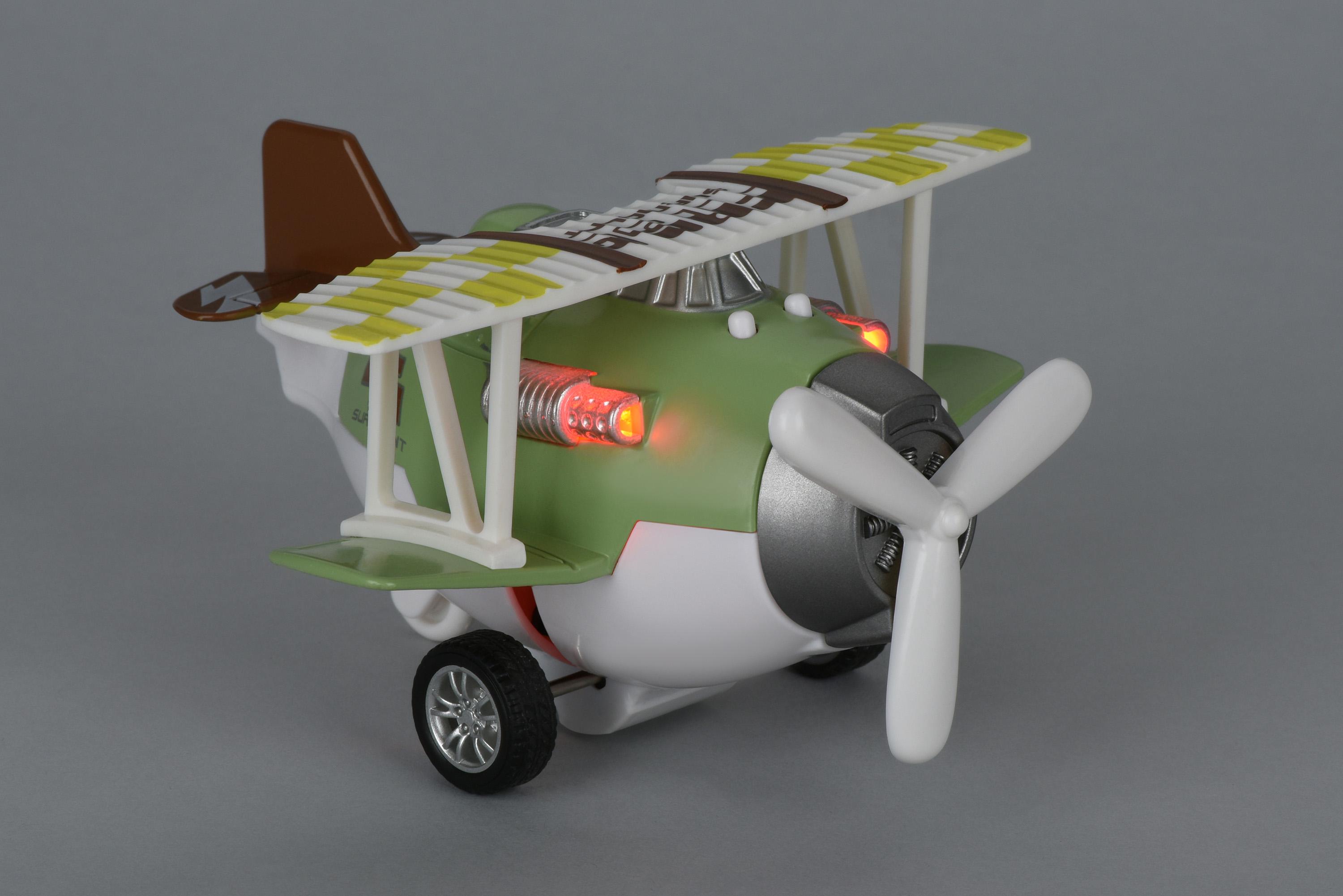 Игрушечный самолетик Same Toy Aircraft со светом и музыкой Зеленый (SY8015Ut-2) - фото 2