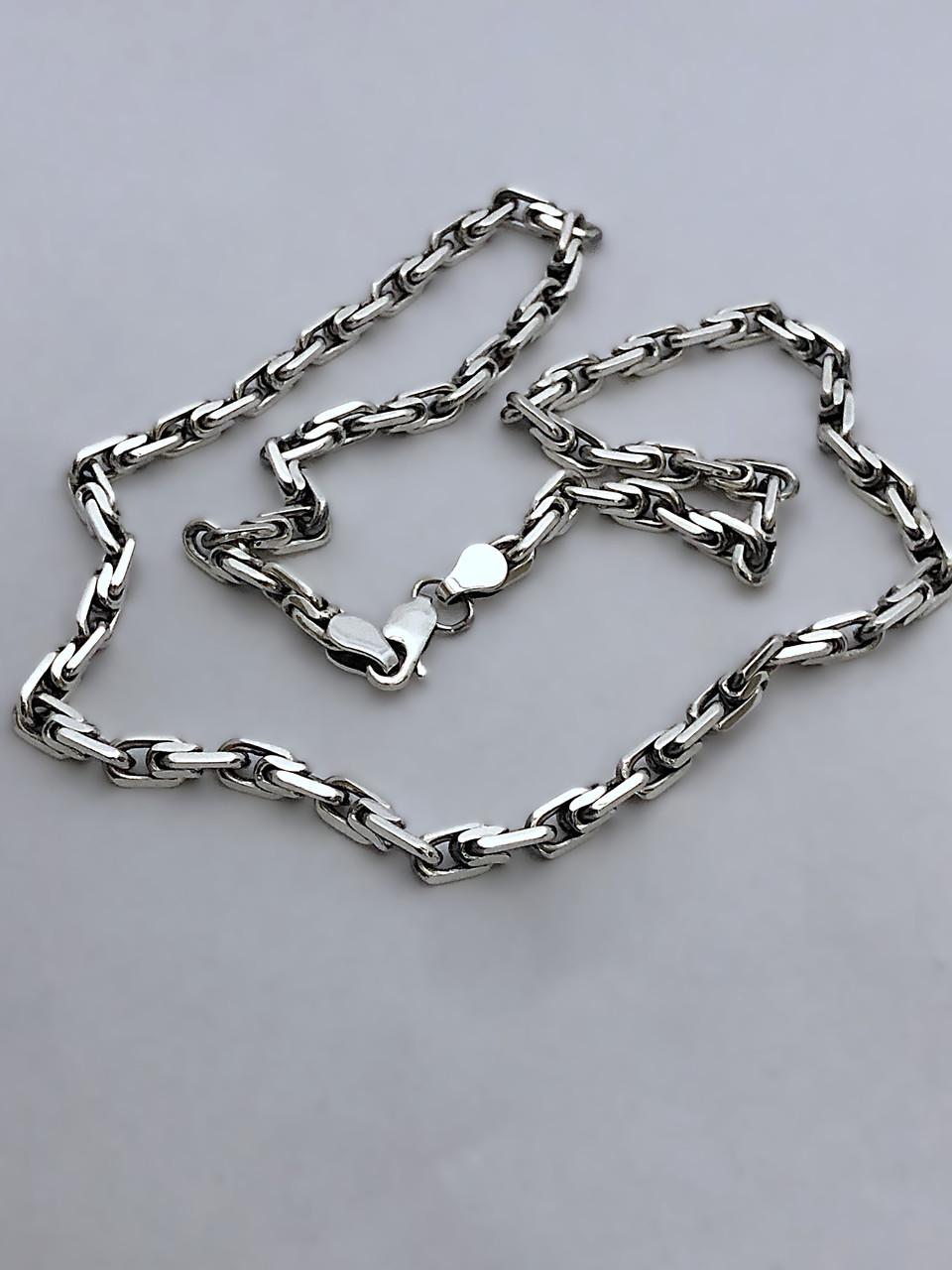 Цепочка серебряная мужская Казацкий бит 60 см