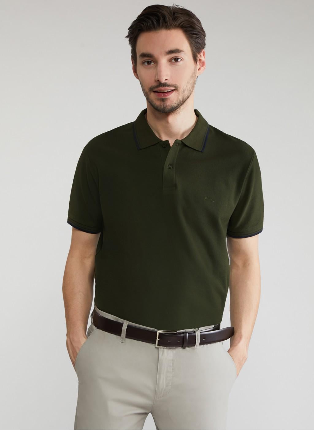 Поло мужское Pako Lorente P22SN-TX-002-Z XL Зеленый Поло мужское Pako Lorente P22SN-TX-002-Z XL Зеленый