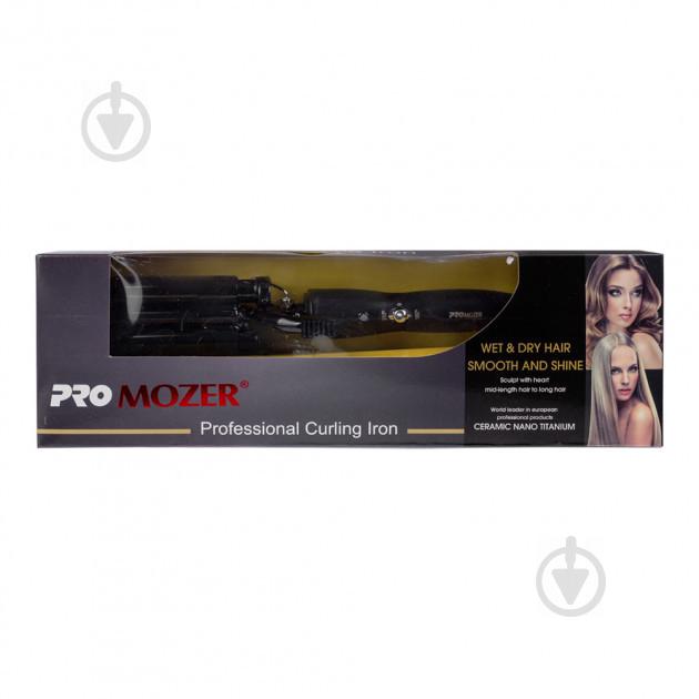 Потрійна плойка для волосся Pro Mozer MZ-6621 Чорний - фото 6