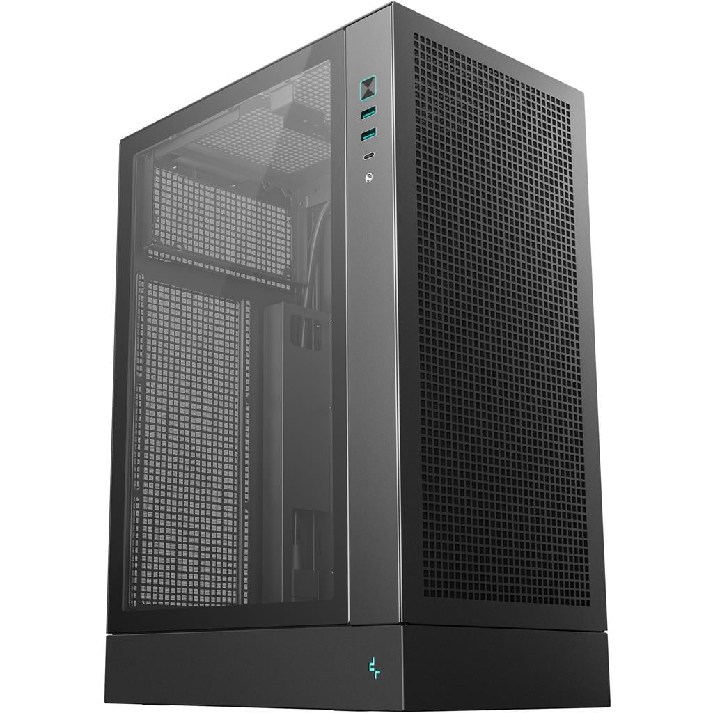 Корпус для ПК Deepcool CH170 Plus Mini-Tower no PSU MicroATX/Mini-ITX Black (R-CH170-BKNGM0-G)