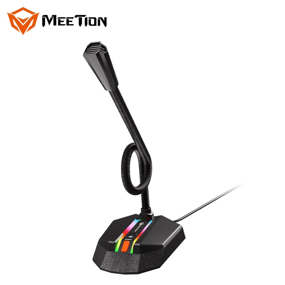 Микрофон MeeTion MT-MC15 RGB USB Black (95fa1b68) - фото 5