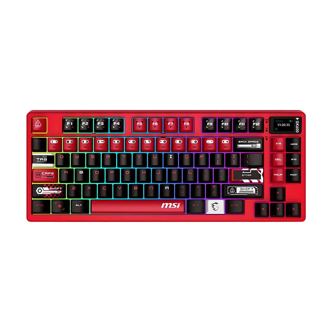 Клавіатура MSI Forge GK600 W Formula Blue Switch Червоний (2457538509)