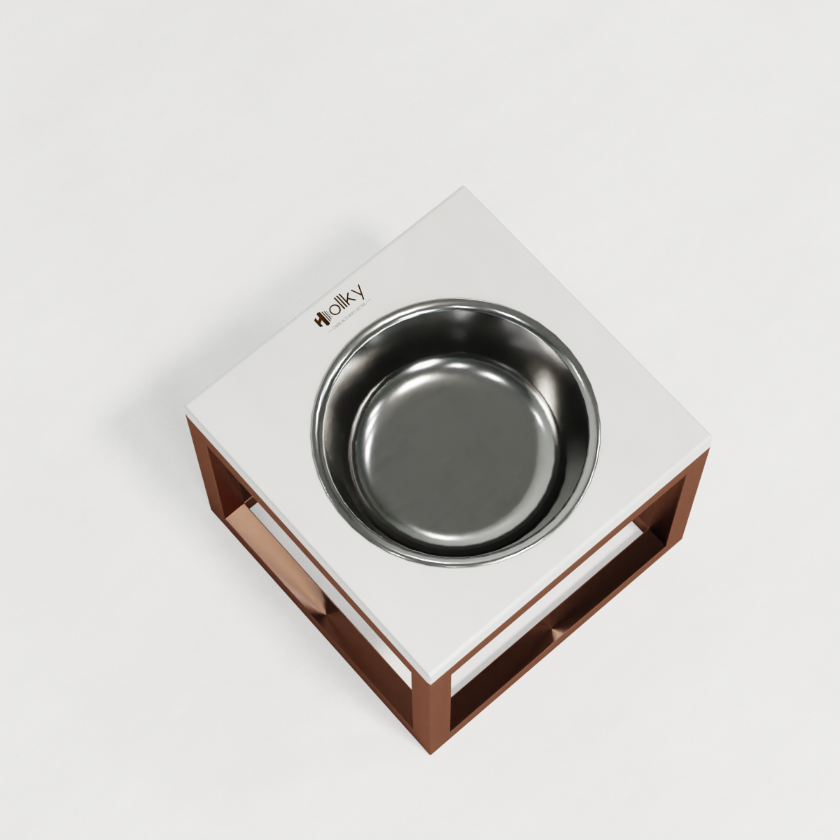 Миска на підставці для великих собак Hollky Base Solo XL 1,8 л (XL-262620-GLWH) - фото 7 Миска на підставці для великих собак Hollky Base Solo XL 1,8 л (XL-262620-GLWH) - фото 7