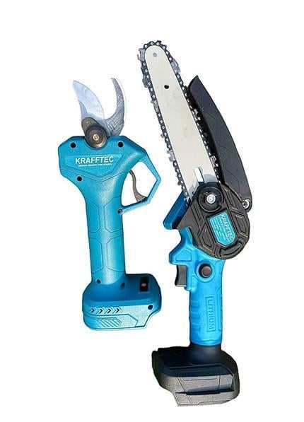 Набір акумуляторного KRAFFTEC КРА-884 секатор DUP270/пила DUC150Z/телескопічна штанга-подовжувач 2 м (24862941) - фото 2