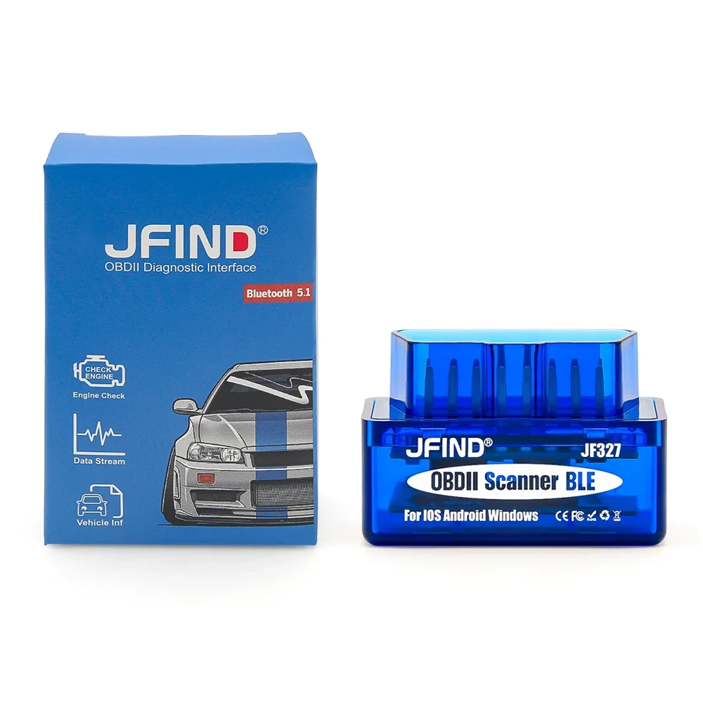 Автосканер JFIND JF327 ELM327 v1.5 OBD2 Bluetooth 5.1 чип PIC18F25K80 для Android/IOS (11746185) Автосканер JFIND JF327 ELM327 v1.5 OBD2 Bluetooth 5.1 чип PIC18F25K80 для Android/IOS (11746185)