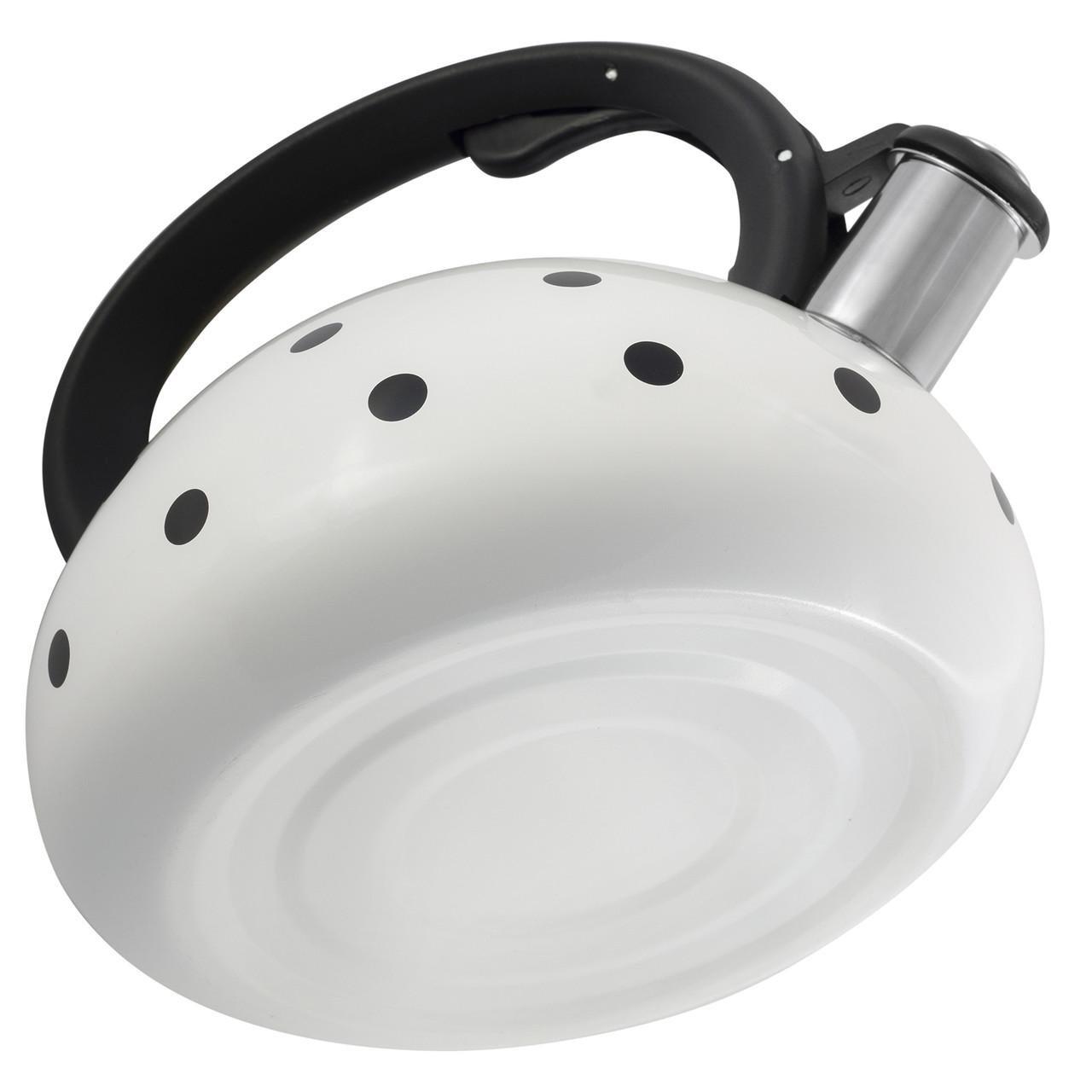 Чайник из нержавеющей стали со свистком и нейлоновой ручкой Ofenbach для индукции и газа 2,5 л - фото 6 Чайник из нержавеющей стали со свистком и нейлоновой ручкой Ofenbach для индукции и газа 2,5 л - фото 6