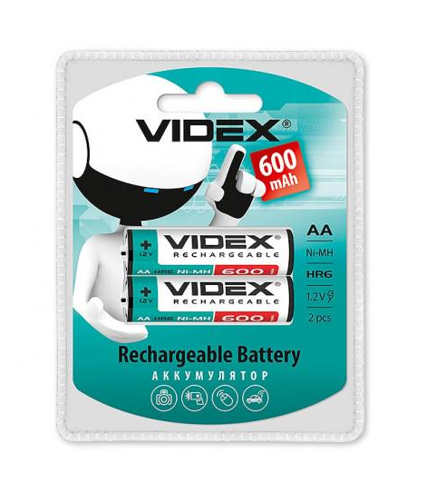 Акумулятор Videx HR6/AA 600 mAh 2 шт. (18247498) Акумулятор Videx HR6/AA 600 mAh 2 шт. (18247498)