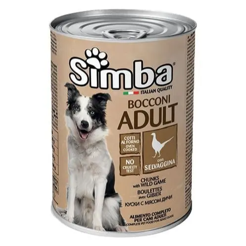 Корм вологий для собак Simba Dog Wet Дичина 415 г (70009171)