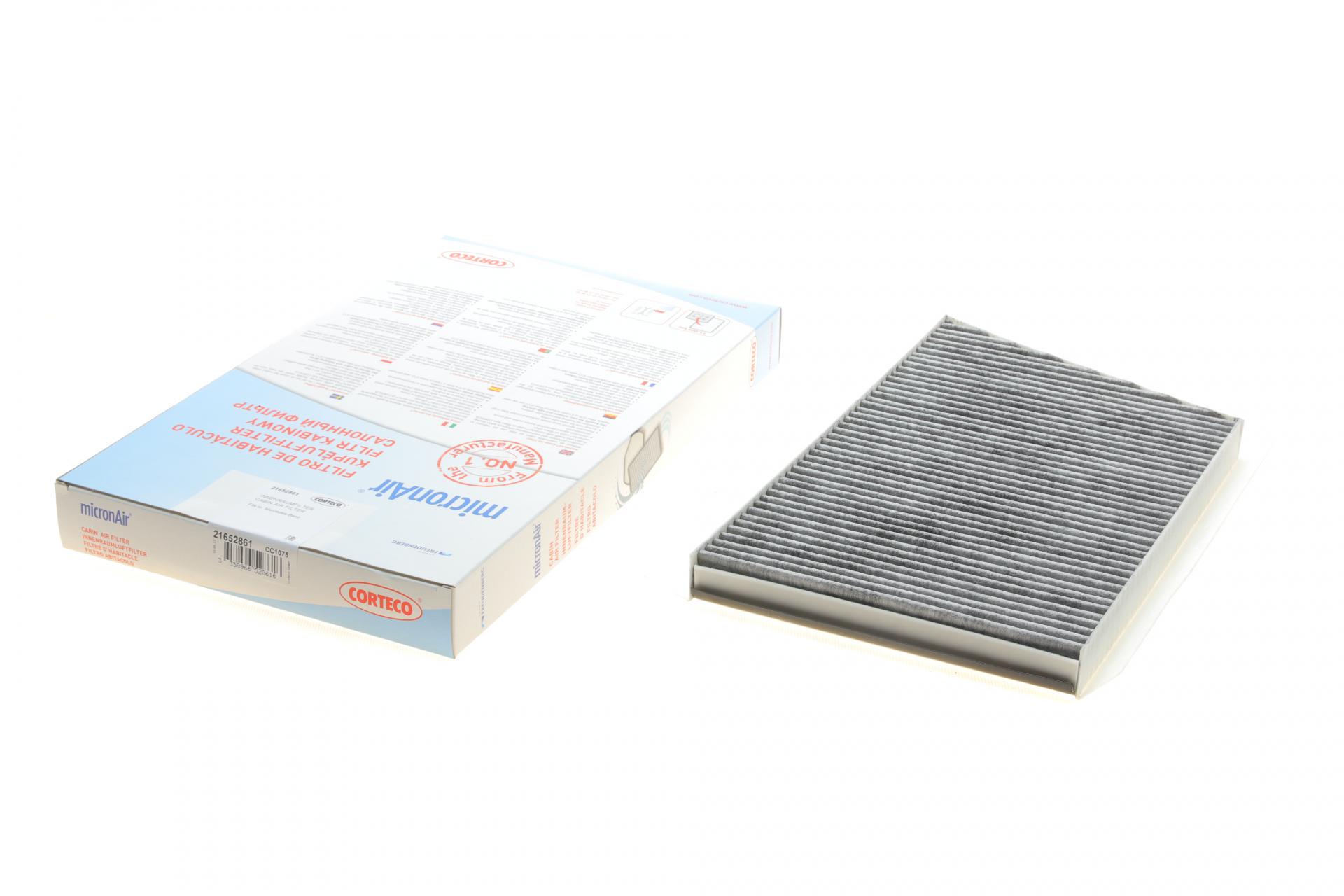 Фильтр салона CORTECO для MB C-class W203 00-07 угольный 21652861)