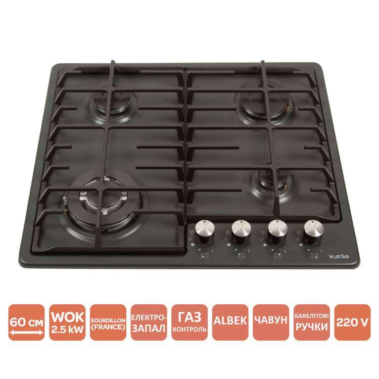 Варильна поверхня Ventolux HG640-DA3 CEST BK (5852) - фото 2 Варильна поверхня Ventolux HG640-DA3 CEST BK (5852) - фото 2