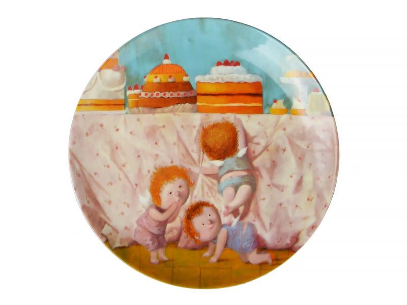 Тарелка фарфоровая Light House Сладкая жизнь 20 см Розовый (924-203)