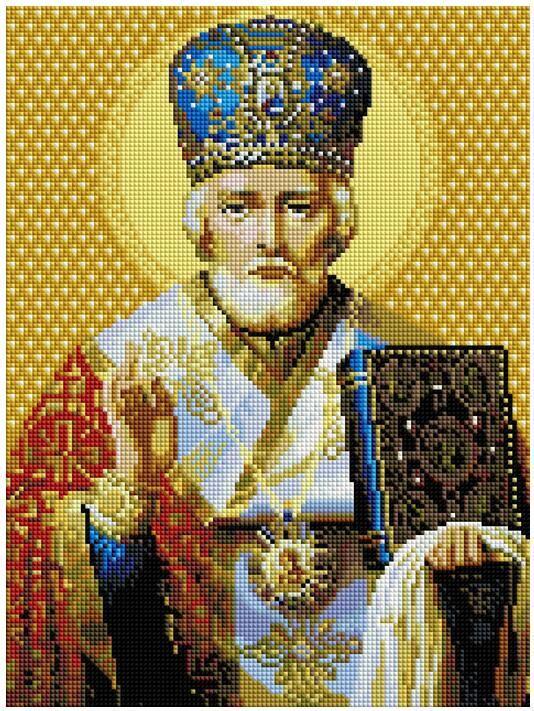 Алмазная мозаика ColorArt Икона Святой Николай 30х40 см (ST447) Алмазная мозаика ColorArt Икона Святой Николай 30х40 см (ST447)
