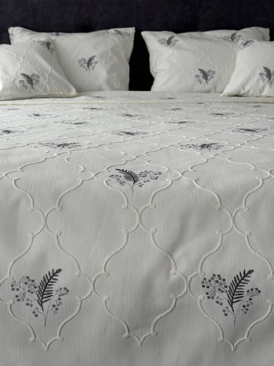 Покрывало Барокко №7 хлопок 200х250 см Молочный (55677-7-200x250cm) - фото 11