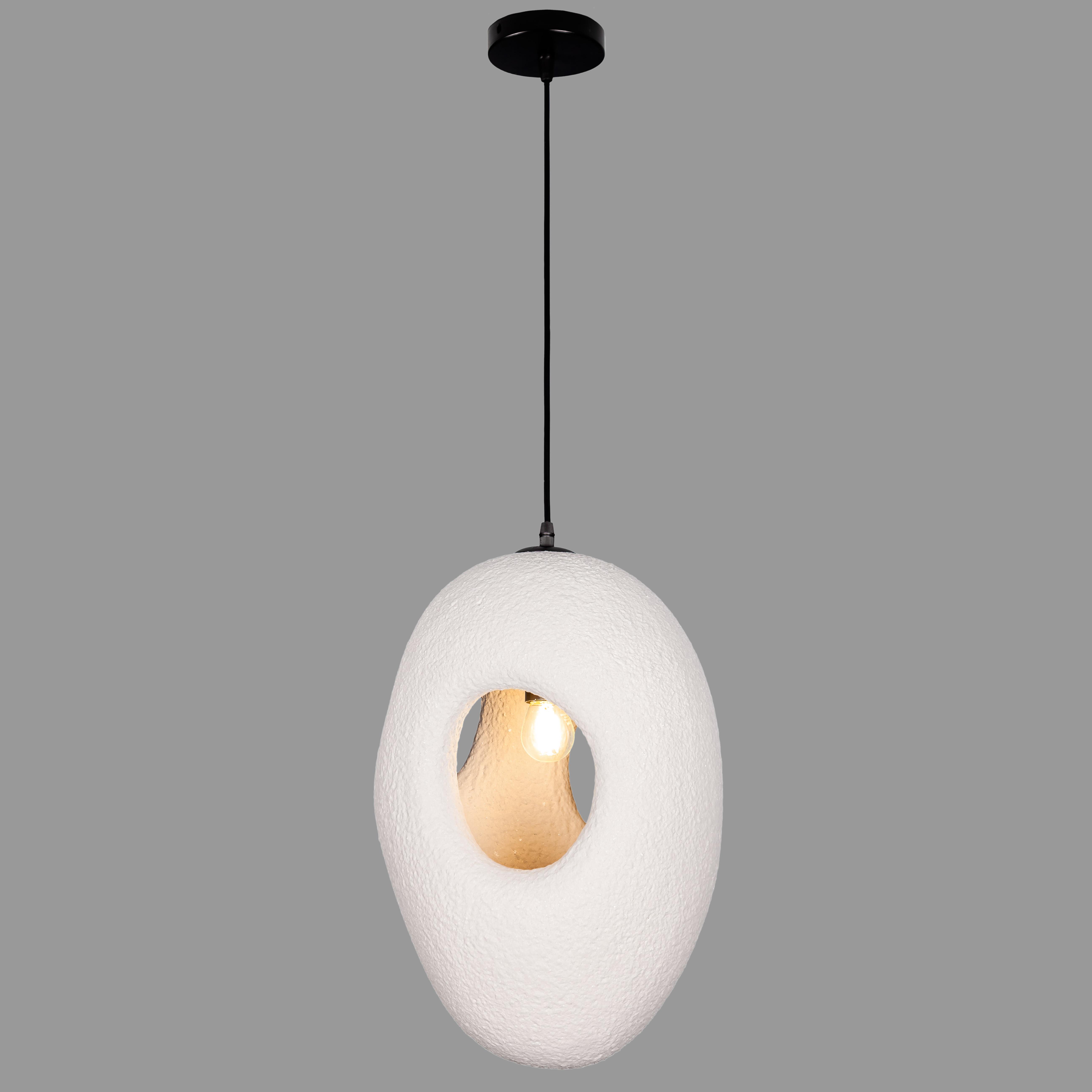 Люстра гипсовая Кокон Wabi-Sabi 29х42 см (909-XL3586 (230) GREY)