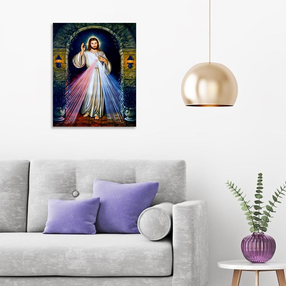 Алмазна мозаїка SHLab Боже Милосердя DIY-SP096 вишивка камінням повна викладка 40x50 см (30976) - фото 5 Алмазна мозаїка SHLab Боже Милосердя DIY-SP096 вишивка камінням повна викладка 40x50 см (30976) - фото 5