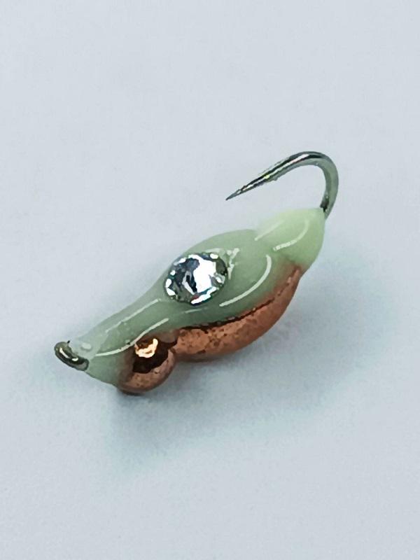 Мормышка вольфрована Start Fishing 044-030-10-1 Нимфа №16 светонакопитель/Swarovski 3 мм 0,6 г Cu (10002)